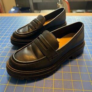 Black Chucky Lug Sole Loafers Women’s 8